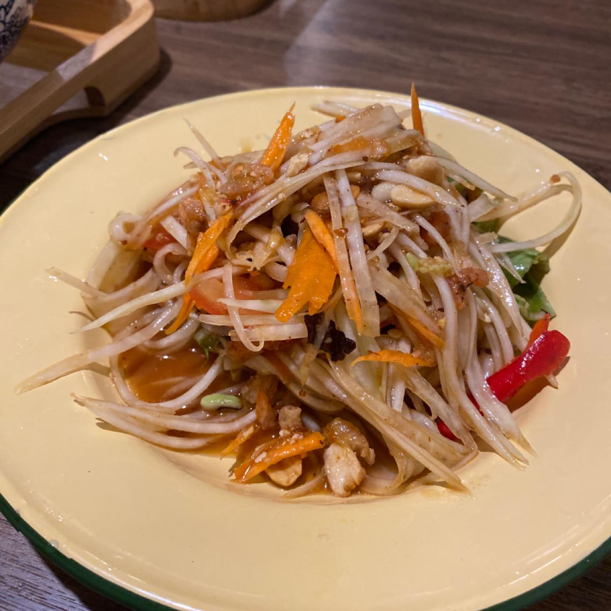 涼拌青木瓜$119，超好吃😋