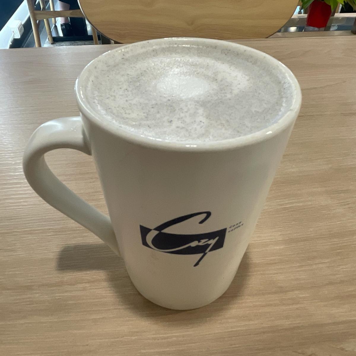 黑芝麻牛奶（熱）12oz $75