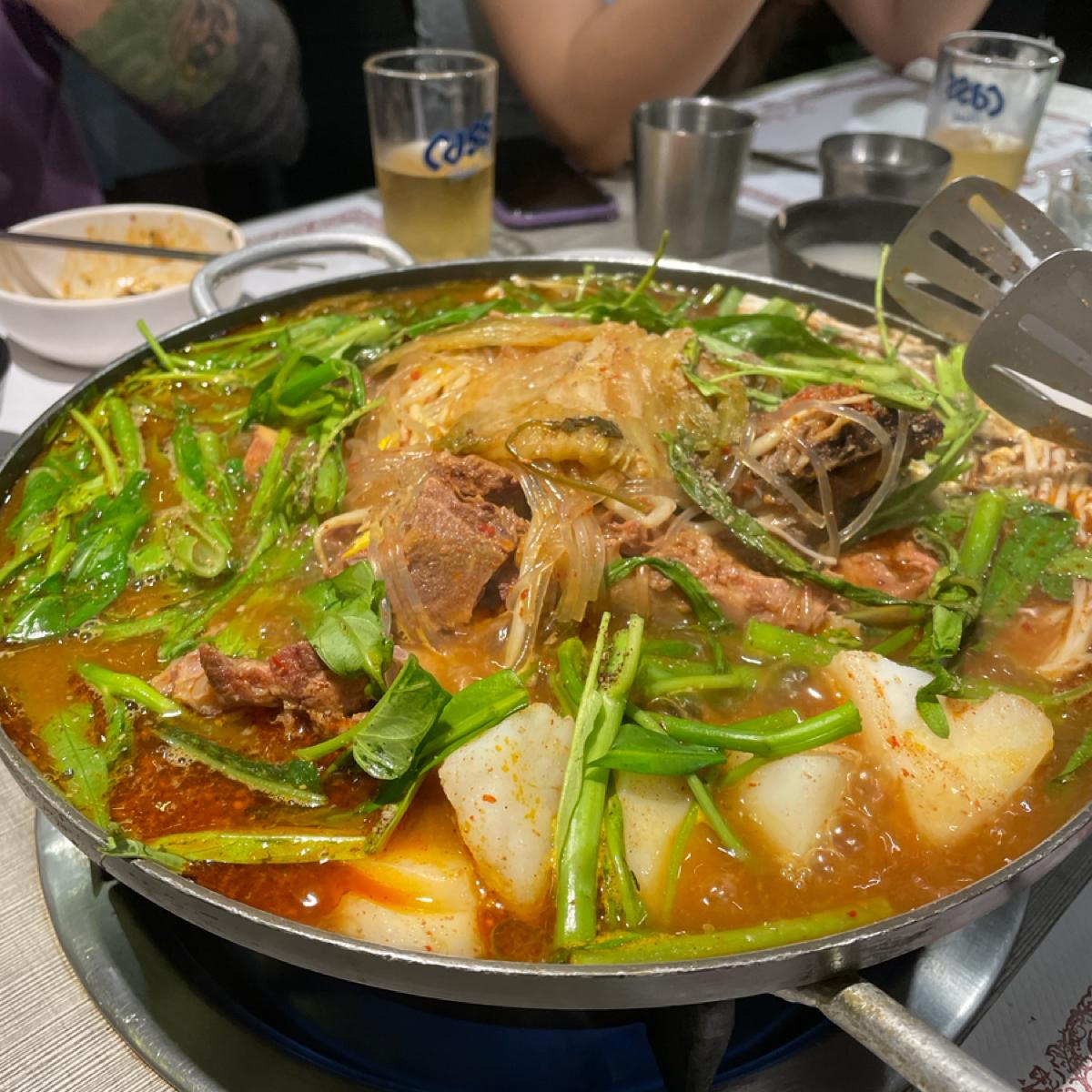 煮開後 裡面還有冬粉