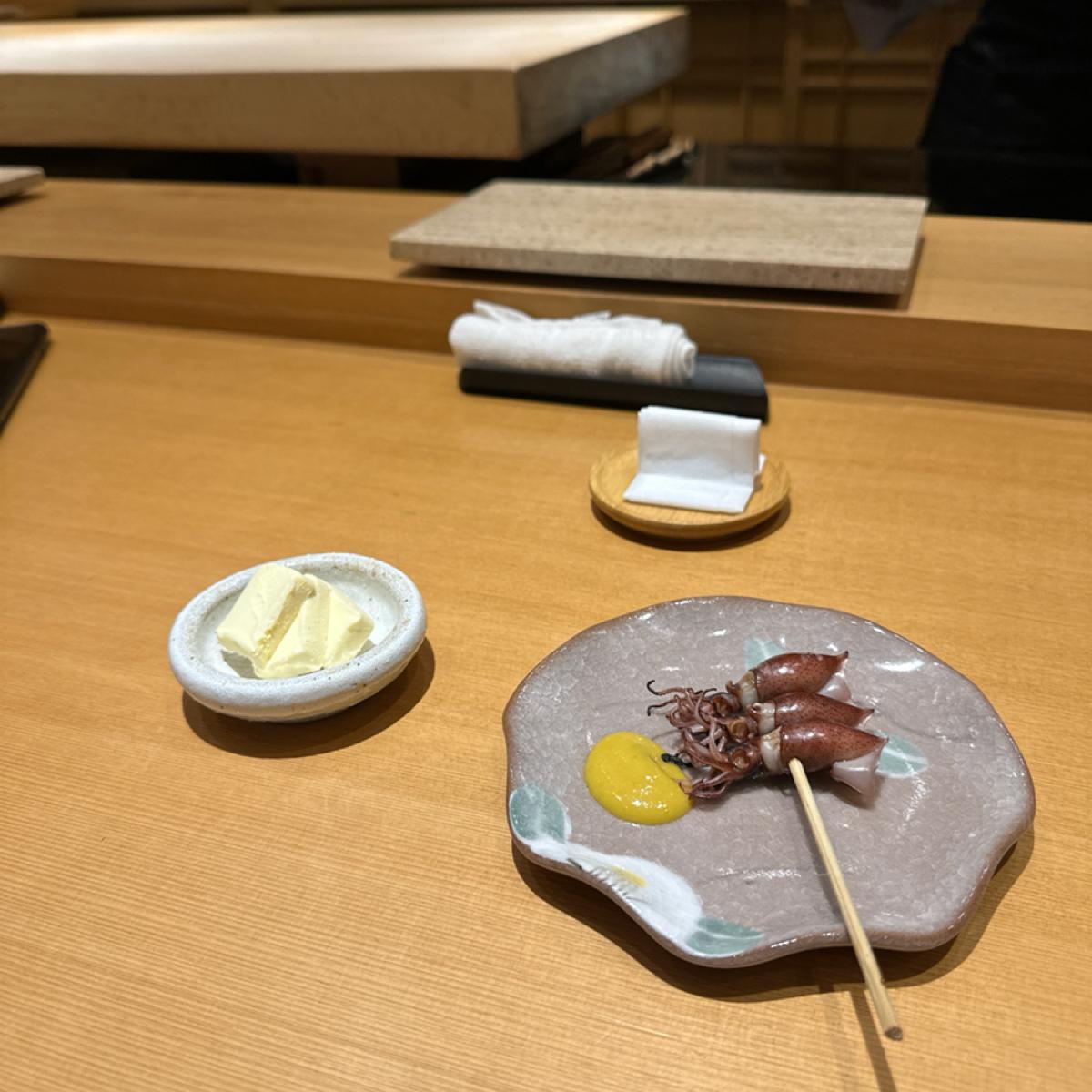 銀烏賊配乳酪！